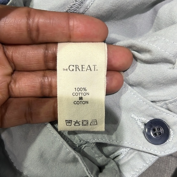 NWT The Great The Voyager Pant Seaside Chino with Belt Relaxed Fit Pants Sz 29 - Picture 8 of 9